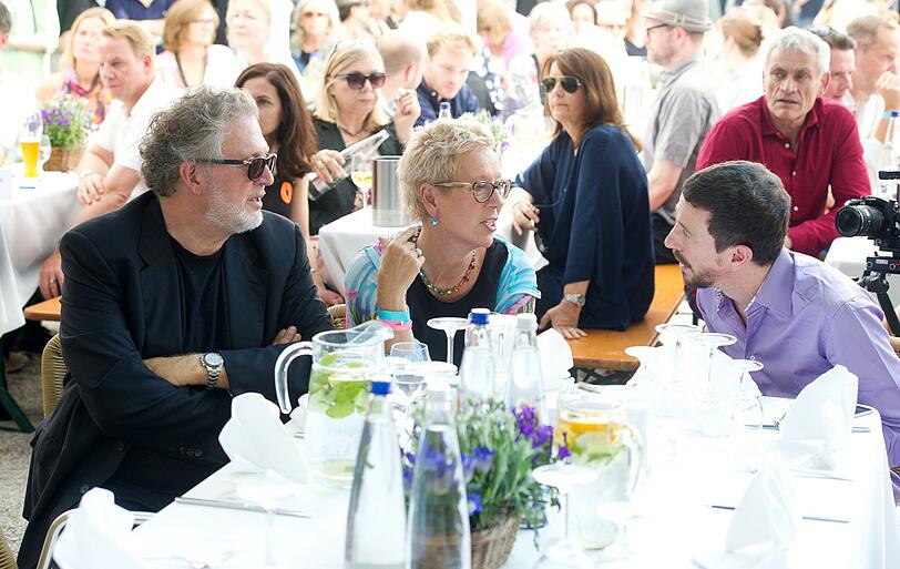 Promis auf der Praterinsel beim FFF-Empfang. Die Bilder zum Durchklicken!