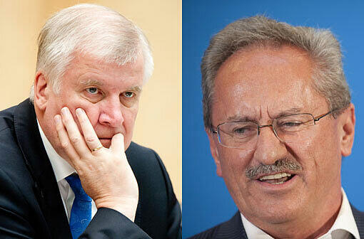 Horst Seehofer (l.) hat Aussicht auf die Alleinherrschaft nach der Landtagswahl. Rechts: Herausforderer Christian Ude