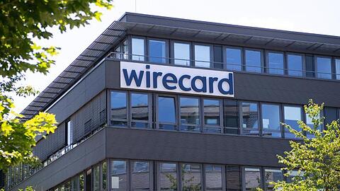 Der Schriftzug von Wirecard prangt an der Firmenzentrale. Foto: Sven Hoppe/dpa/Symbolbild