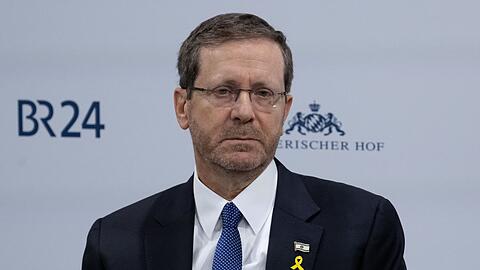 Izchak Herzog, Präsident von Israel, nimmt an der Münchner Sicherheitskonferenz teil.