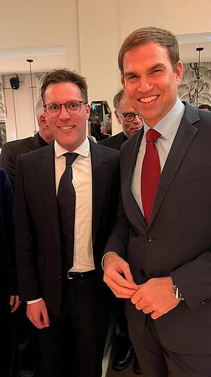 CDU-Landeschef Manuel Hagel (Baden-Württemberg) und CSU-Politiker Maximilian Böltl