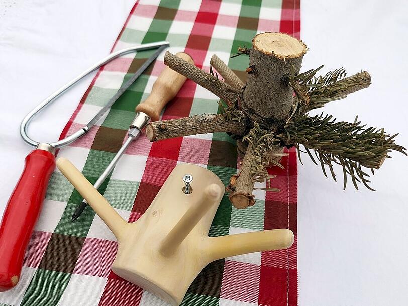 Die Form des Christbaums eignet sich ideal.