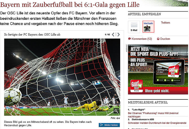Internationale Stimmen: Bayern gegen Lille: Die Pressestimmen - FC Bayern - Abendzeitung München