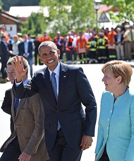G7-Auftakt auf Schloss Elmau. Die Bilder von Merkel, Obama und Co.