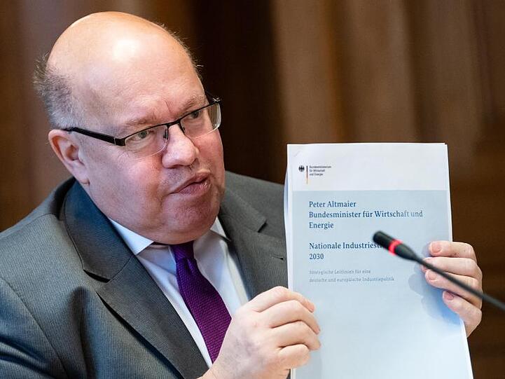 Bundeswirtschaftsminister Peter Altmaier bei der Vorstellung der "Nationalen Industriestrategie 2030" im Februar.