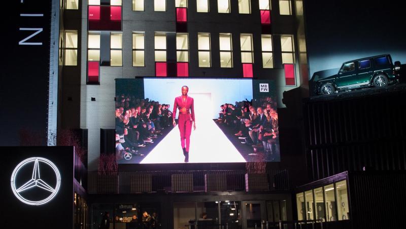 Blick auf das E-Werk während der Berlin Fashion Week (2018). Blick auf das E-Werk während der Berlin Fashion Week (2018).