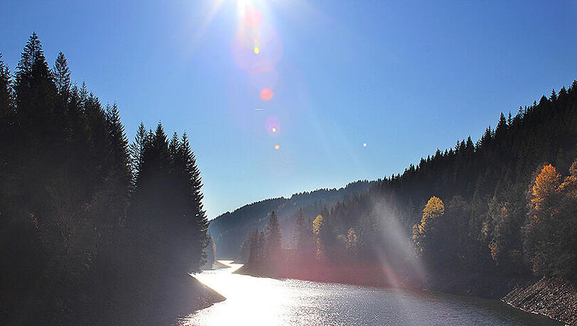 Idylle pur am "Frankenwald-Fjord".