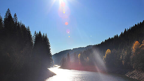 Idylle pur am "Frankenwald-Fjord".