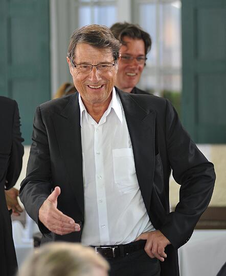 Trauerfeier unter freiem Himmel: Superstar Udo Jürgens war aus Zürich nach München gekommen.