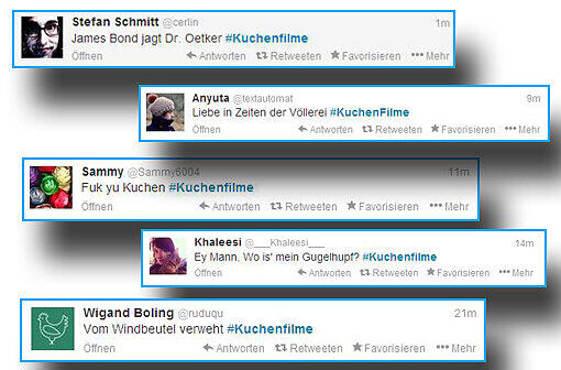 Twitter-Trend "KuchenFilm"