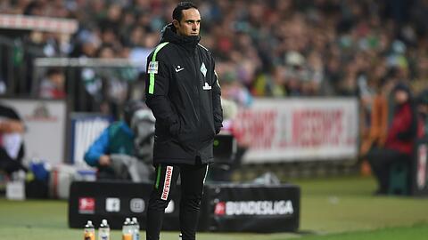Es wird einsam um Alexander Nouri: Werder Bremen hat auch gegen den FC Augsburg verloren.