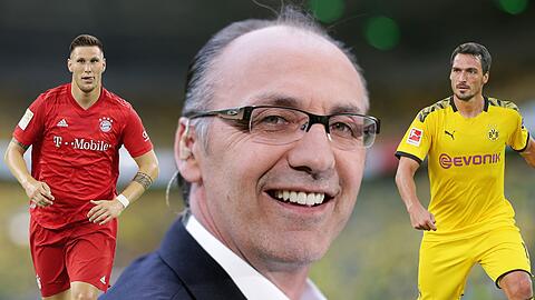 Jürgen Kohler (Mitte) hält viel von Niklas Süle (links) und Mats Hummels (rechts).