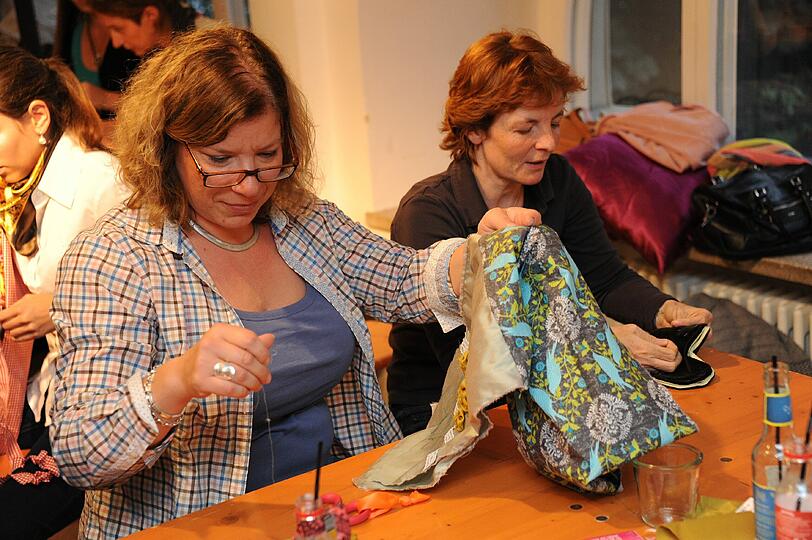 Der Kreativität sind beim Bastel-Event der "burda-style" keine Grenzen gesetzt und das Material ist vorhanden.