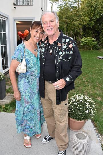 Schauspieler Wolfgang Fierek und K&uuml;nstlerin Djamila Fierek.