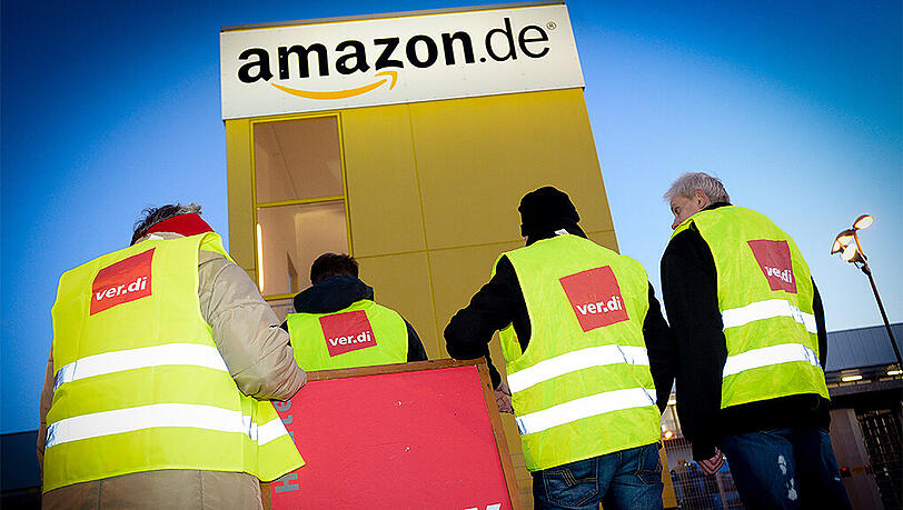 Der Streik soll noch bis Samstag andauern. Eine Lieferung bis Weihnachten sieht Amazon jedoch nicht in Gefahr. Der Streik soll noch bis Samstag andauern. Eine Lieferung bis Weihnachten sieht Amazon jedoch nicht in Gefahr.