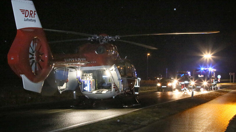 Ein Hubschrauber brachte die Schwerverletzte in eine Spezialklinik.