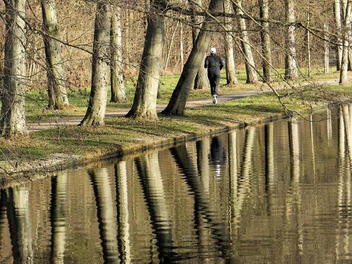 Der Nymphenburger Kanal.