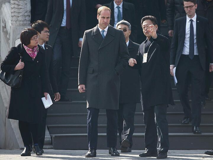 Prinz William bei seinem Besuch in China