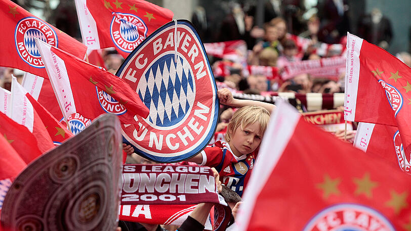Momentaufnahme 2015 - bei der 25. Meisterfeier des FC Bayern auf dem Münchner Marienplatz.