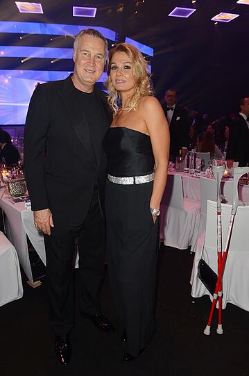 Franziska van Almsick und Lebensgefährte Jürgen B. Harder