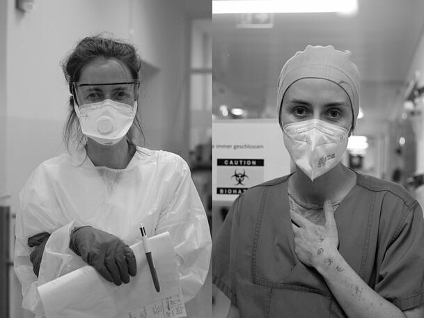Dr. med. univ. Juliane Kager (29), Assistenzärztin auf einer Corona-Intensivstation. Dr. med. univ. Juliane Kager (29), Assistenzärztin auf einer Corona-Intensivstation.