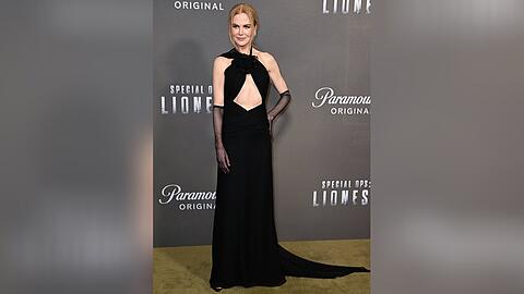 Nicole Kidman bei der Premiere der Thriller-Serie "Special Ops: Lioness" im gewagten Cut-out-Kleid.