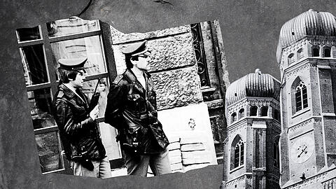 So berichtet die AZ Mitte Juni 1975 aus Haidhausen (Collage)