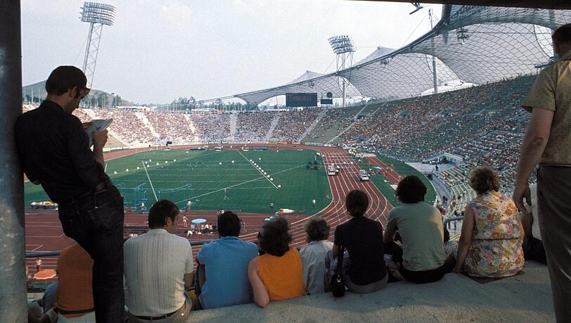 Zuschauer bei den Olympischen Spielen 1972.