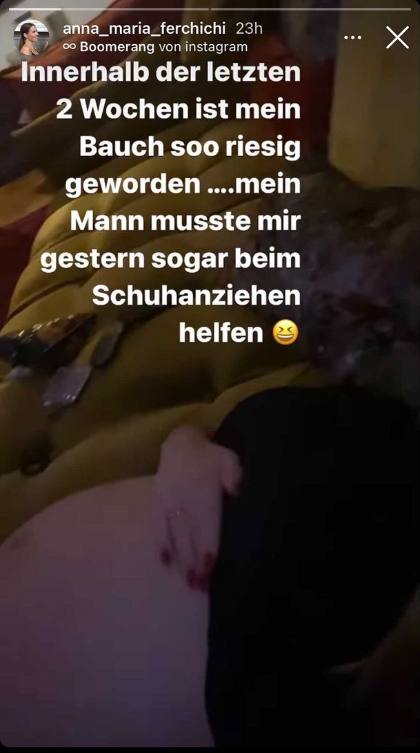Anna-Maria Ferchichi teilt diesen Schnappschuss von ihrer XXL-Babykugel Anna-Maria Ferchichi teilt diesen Schnappschuss von ihrer XXL-Babykugel