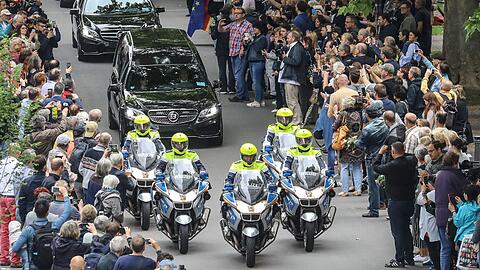 Bilder von den Trauerfeierlichkeiten für Helmut Kohl.