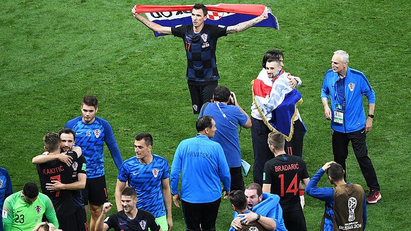 Mit Kroatien im WM-Finale: Mario Mandzukic (oben), einst beim FC Bayern.