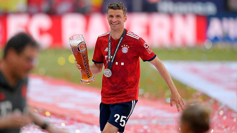 Auch Thomas Müller hatte seinen Spaß.