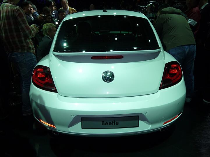 Knackiges Heck und Leuchten im typischen VW-Design.
