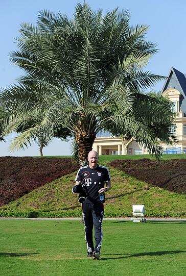 Die Bayern im Trainingslager in Doha, Tag 2.