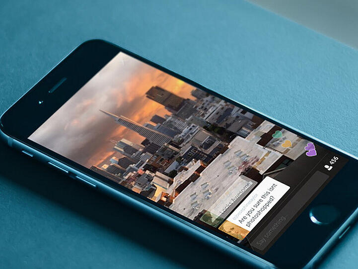 Mit der App Periscope lässt sich mit einem Klick ein Live-Stream erstellen