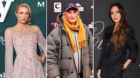Paris Hilton (li.), Otto Waalkes und Victoria Beckham waren allesamt schon als Gastjuroren bei "Germany's next Topmodel".
