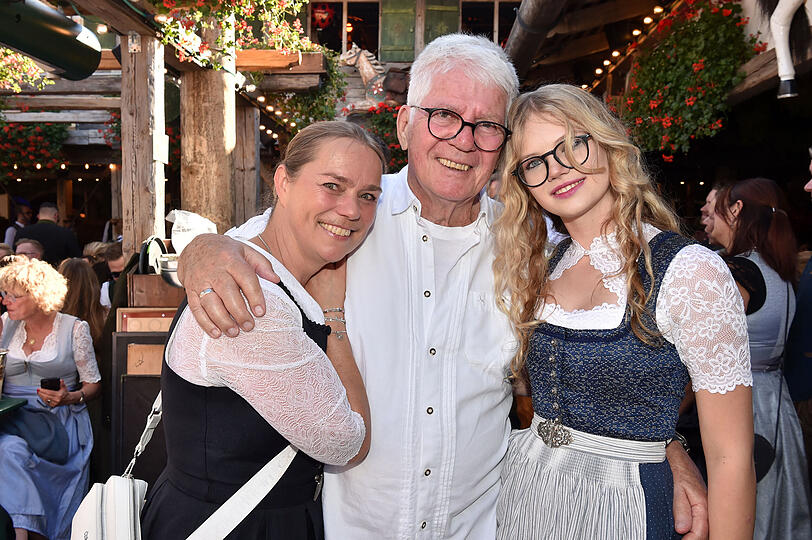 Thomas Stein mit Ehefrau Cornelia und Tochter Amelie