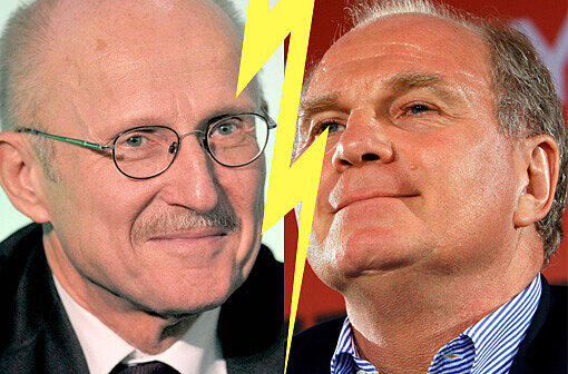 Ende eines jahrelangen Streits: : Uli Hoeneß und Werders Ex-Manager Willi Lemke haben sich versöhnt.