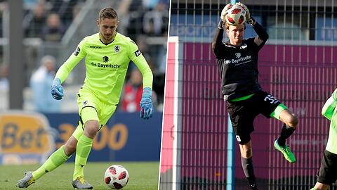 Zeigt fußballerische Schwächen: Marco Hiller(links). Von Verletzungen ausgebremst: Hendrik Bonmann.