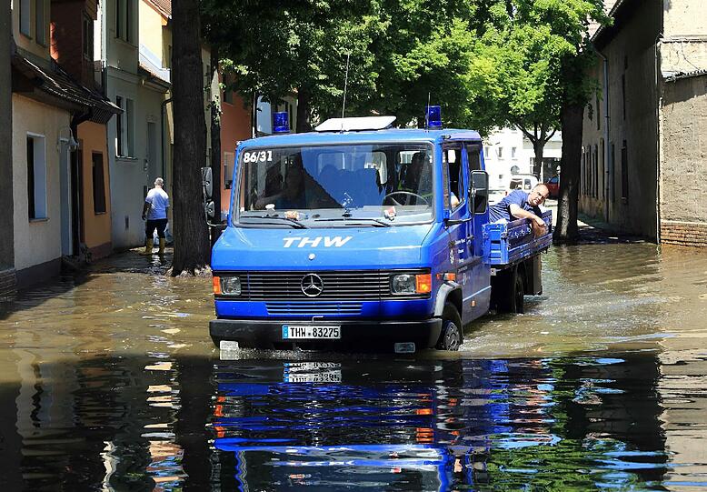 Aktuelle Bilder vom Hochwasser in Sachsen-Anhalt