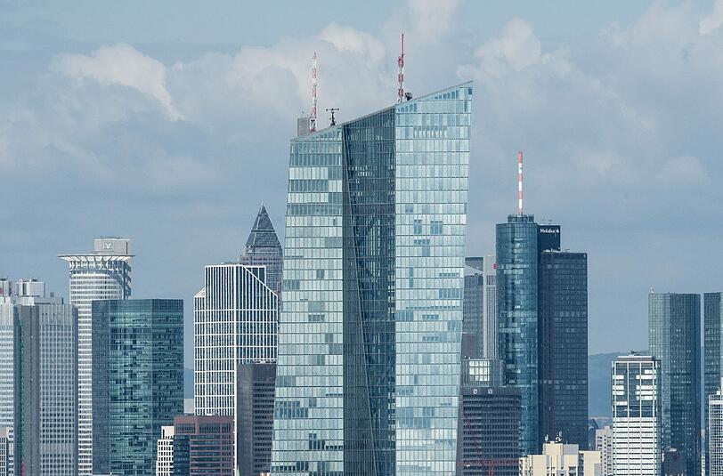 Das EZB-Gebäude in Frankfurt am Main.