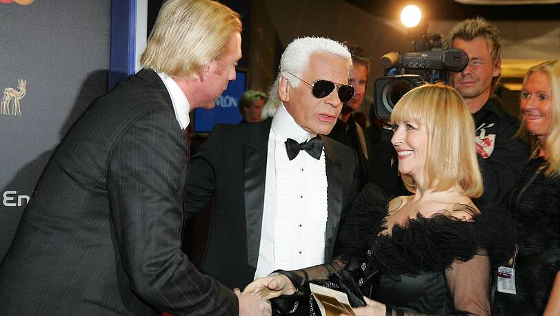 Mittendrin statt nur dabei: Patricia Riekel mit Boris Becker und Karl Lagerfeld bei der Bambi-Verleihung 2006. Mittendrin statt nur dabei: Patricia Riekel mit Boris Becker und Karl Lagerfeld bei der Bambi-Verleihung 2006.