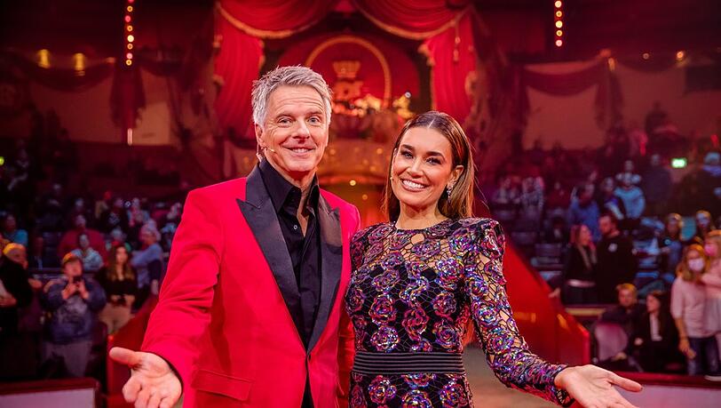 "Stars in der Manege": Jörg Pilawa und Jana Ina Zarrella führen durch die Show.