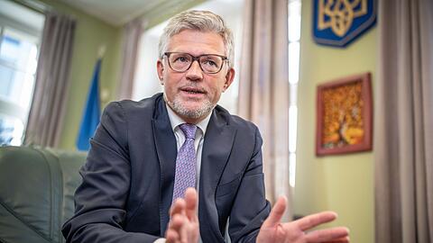 Der frühere Botschafter der Ukraine in Deutschland, Andrij Melnyk, formuliert fünf Forderungen an den künftigen Bundeskanzler Friedrich Merz (CDU). (Archivfoto)