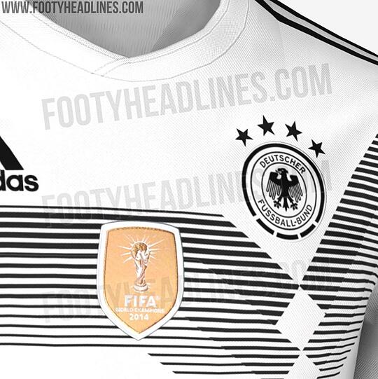Klassisch in Schwarz-Weiß: Das mögliche Heim-Trikot der DFB-Elf bei der WM 2018.