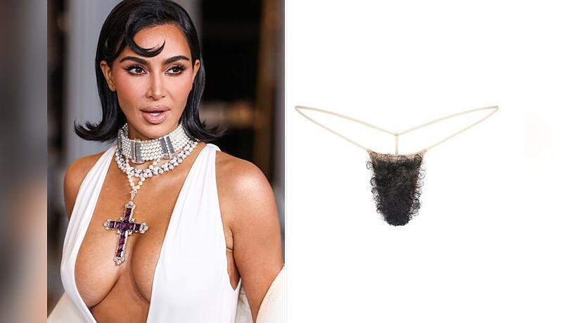 Kim Kardashian und ihr Schamhaar-String.