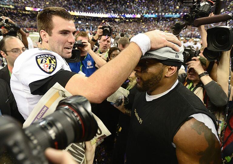 Die Footballer der Baltimore Ravens haben in New Orleans den Super Bowl gewonnen - und feiern ihren Sieg ausgiebig.