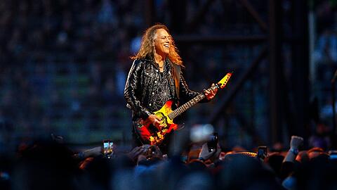 Kirk Hammett beim Metallica-Konzert.