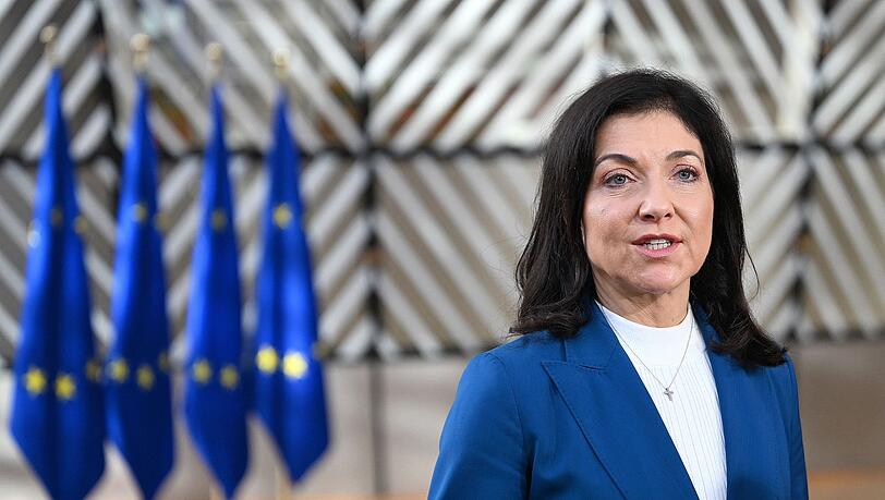 Katherina Reiche wirbt für "Made with Europe". Katherina Reiche wirbt für "Made with Europe".