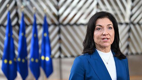 Katherina Reiche wirbt f&uuml;r "Made with Europe".